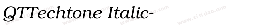 QTTechtone Italic字体转换